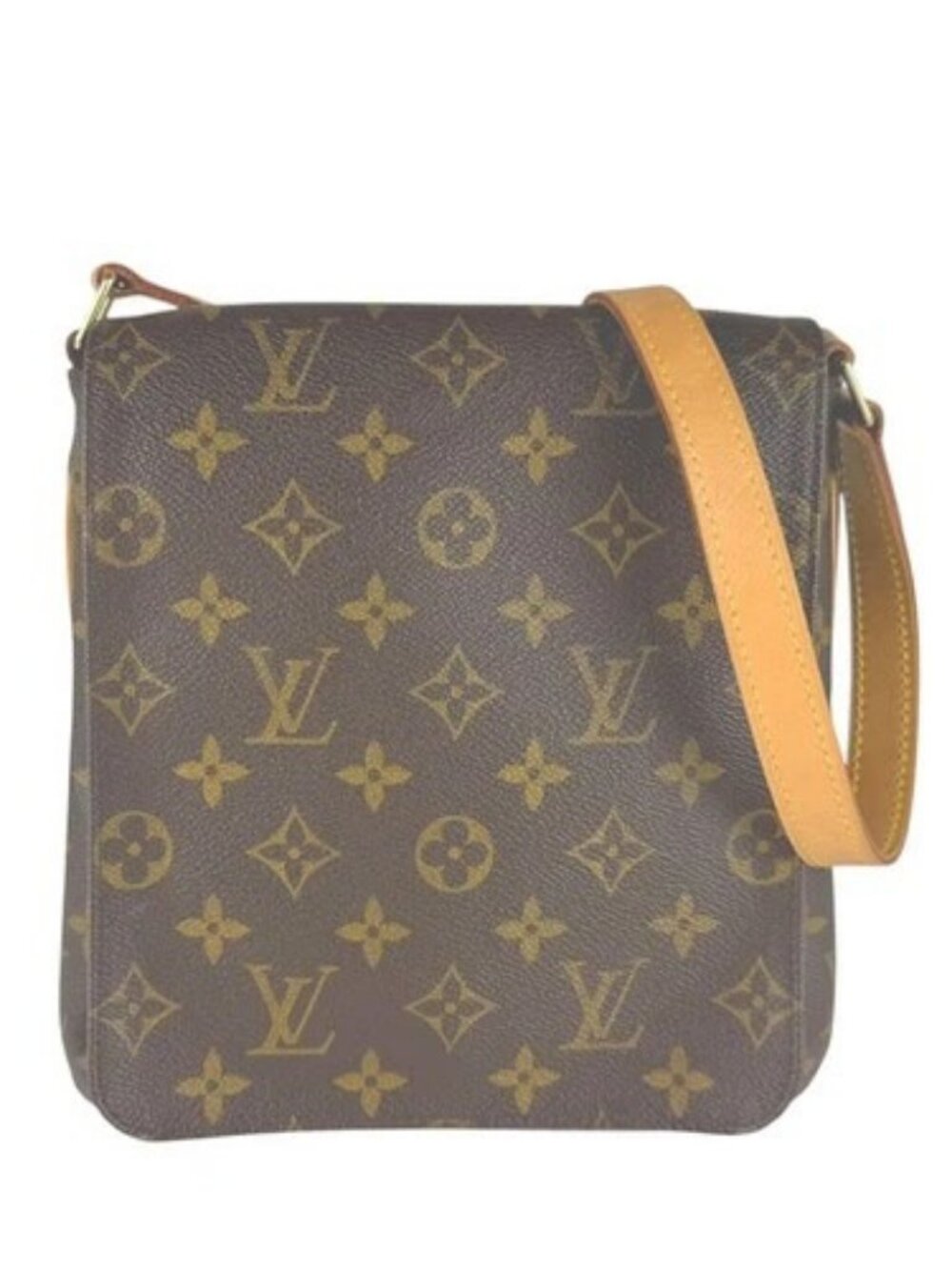Auth LOUIS VUITTON Monogram MUSETTE SALSA Shoulder Bag Brown M51258 - z10991
